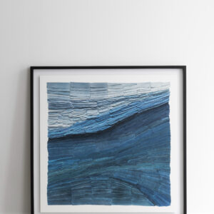 Jeanne Opgenhaffen Print "Deep Blue Water" 95x95cm